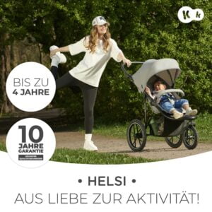 Kinderwagen für aktive Menschen HELSI Grau