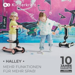 Laufrad und Dreirad-Roller HALLEY Grün