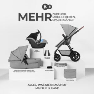 Kinderwagen 3in1 MOOV  Pro Grau