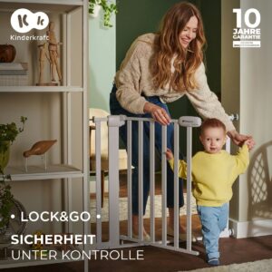 Kinderschutzgitter LOCK&GO Holz-weiß