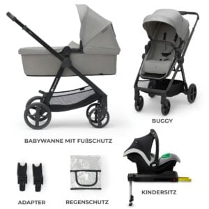 Kinderwagen 4in1 NEWLY Grau