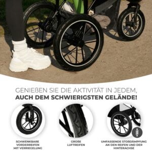 Kinderwagen für aktive Menschen HELSI Grau