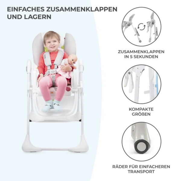 Hochstuhl YUMMY Grau – Bild 5