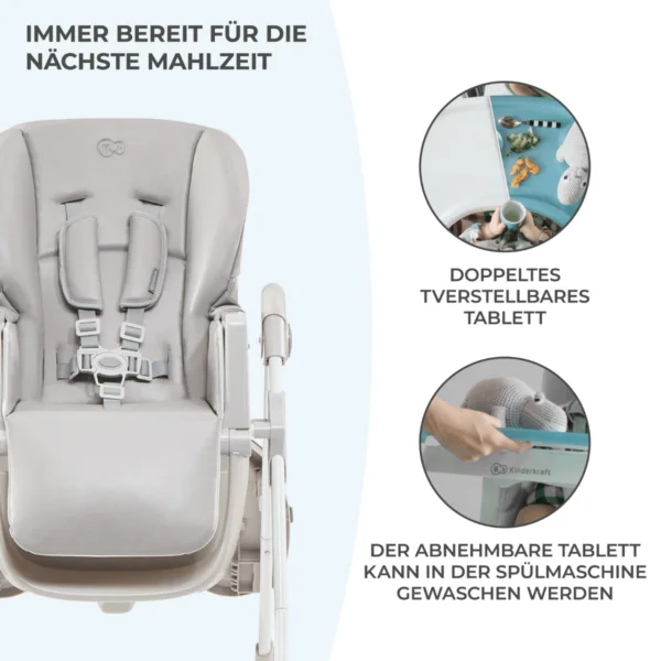 Hochstuhl YUMMY Grau – Bild 7