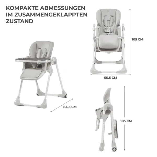 Hochstuhl YUMMY Grau – Bild 9