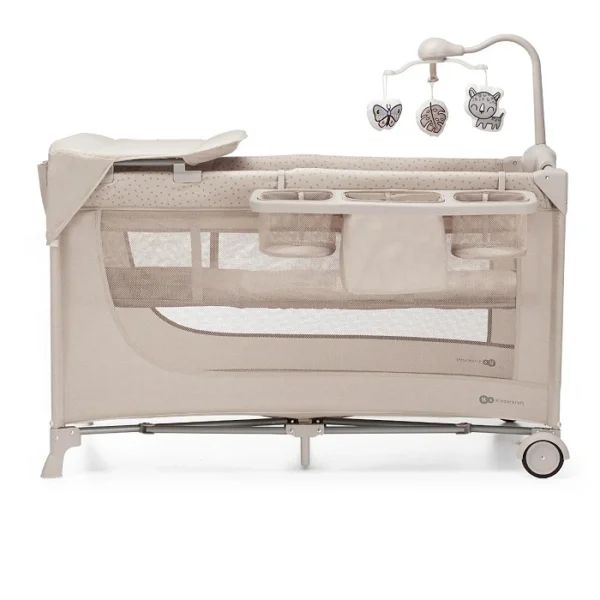 Kinderreisebett mit Zubehör JOY2 3in1 - Beige – Bild 11