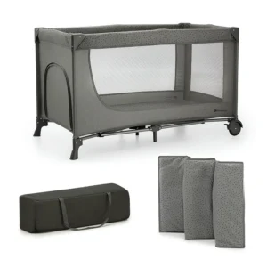 Kinderreisebett JOY2 2in1 – Dunkelgrau