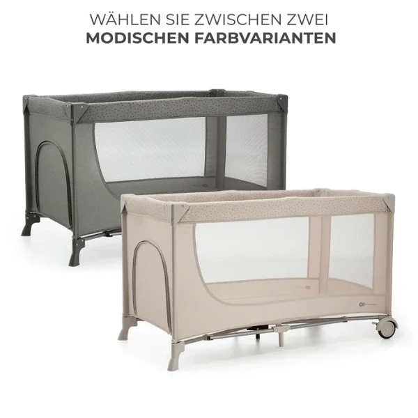 Kinderreisebett JOY2 2in1 - Dunkelgrau – Bild 8