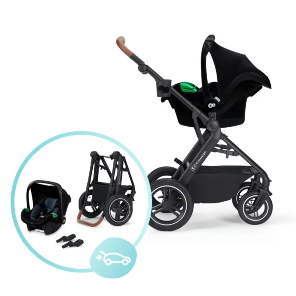 Kinderwagen 3in1 B-TOUR Schwarz – Bild 11