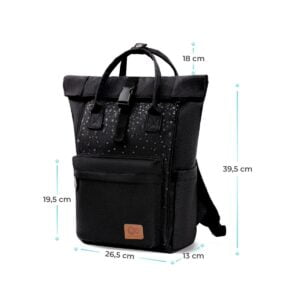 Wickelrucksack MOONPACK Schwarz